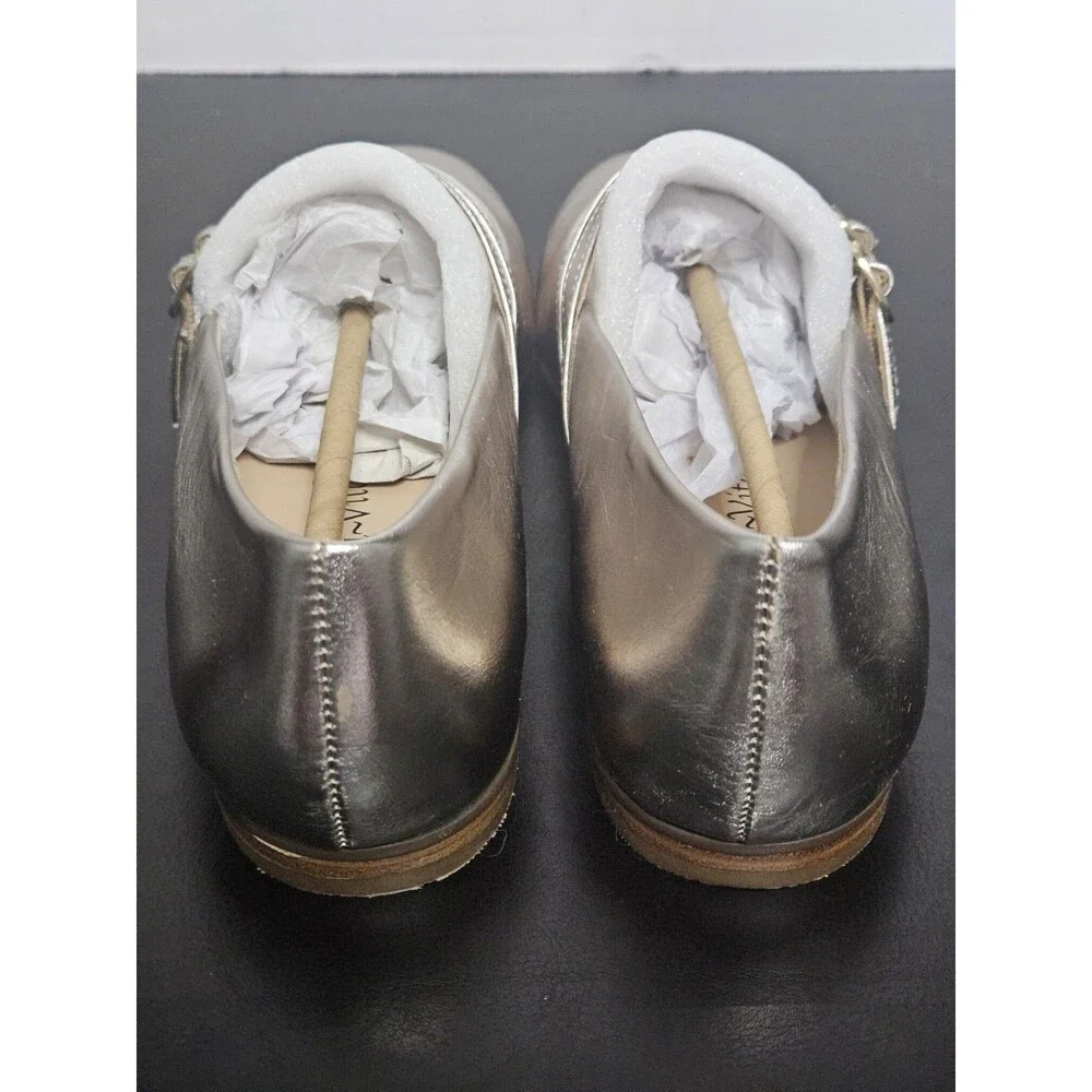 Sz 8 - Bella Vita Davenport Metallic Gold Mary Jane Flats Womens
